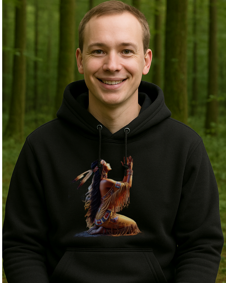 Tochter der Erde Premium Bio-Hoodie 100 % Baumwolle Unisex