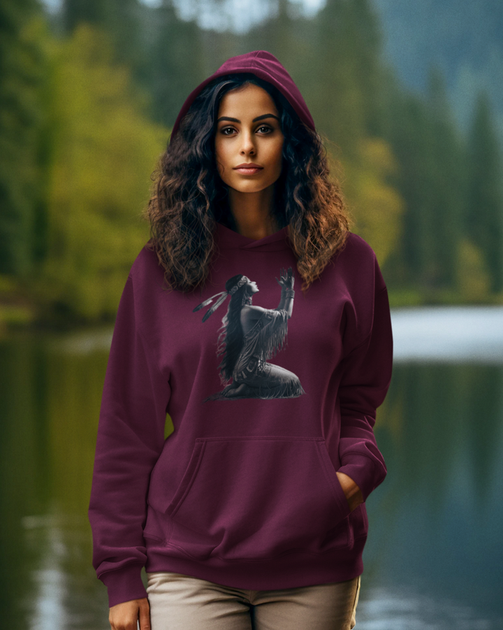 Tochter der Erde Premium Bio-Hoodie 100% Bio-Baumwolle Unisex