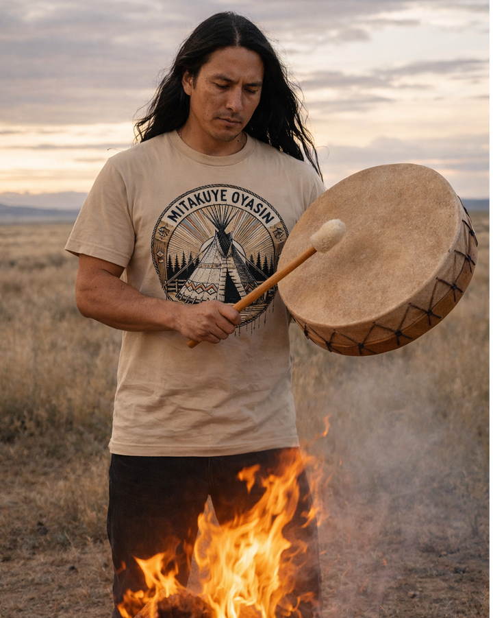 Mitakuye Oyasin  - Premium Bio T- Shirt 100 % Bio-Baumwolle Unisex