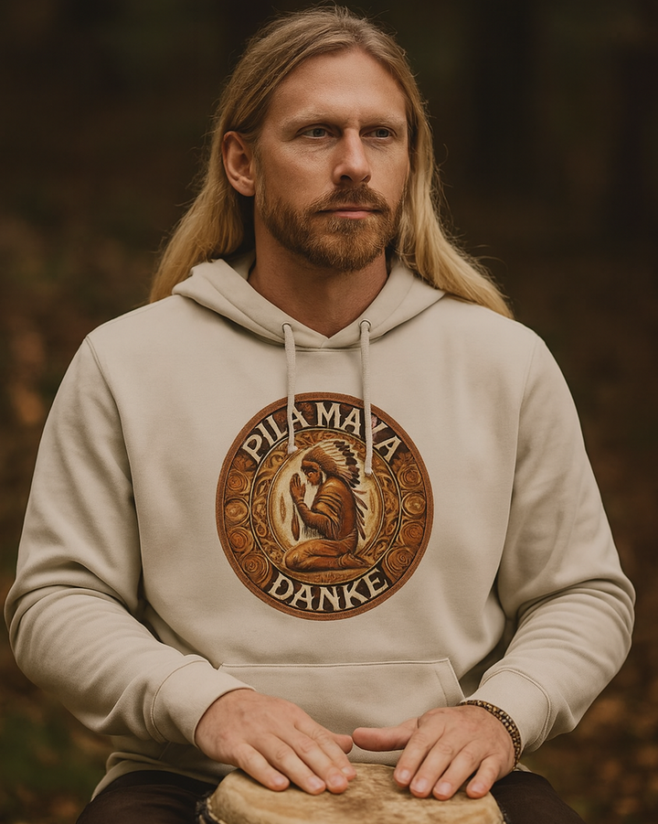 Pilamaya Premium Bio-Hoodie 100 % Bio-Baumwolle Unisex