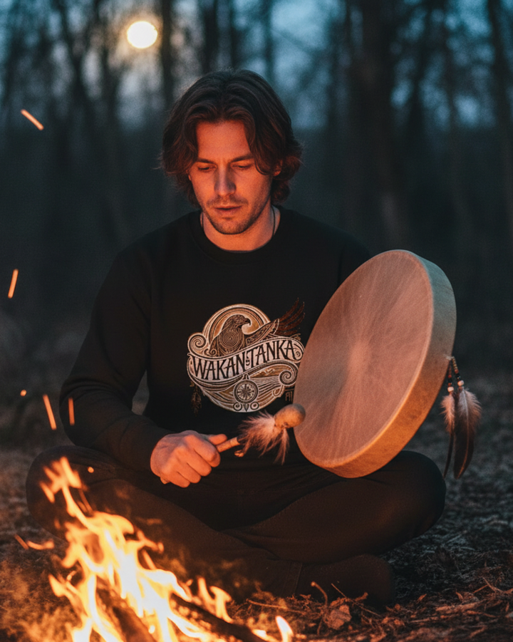 Wakan Tanka Premium Bio Sweatshirt 100 % Baumwolle Unisex