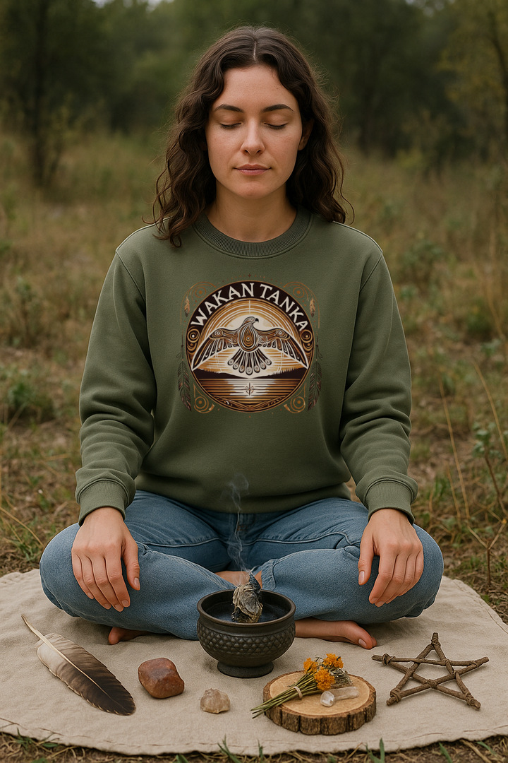 Wakan Tanka Premium Bio Sweatshirt 100 % Baumwolle Unisex