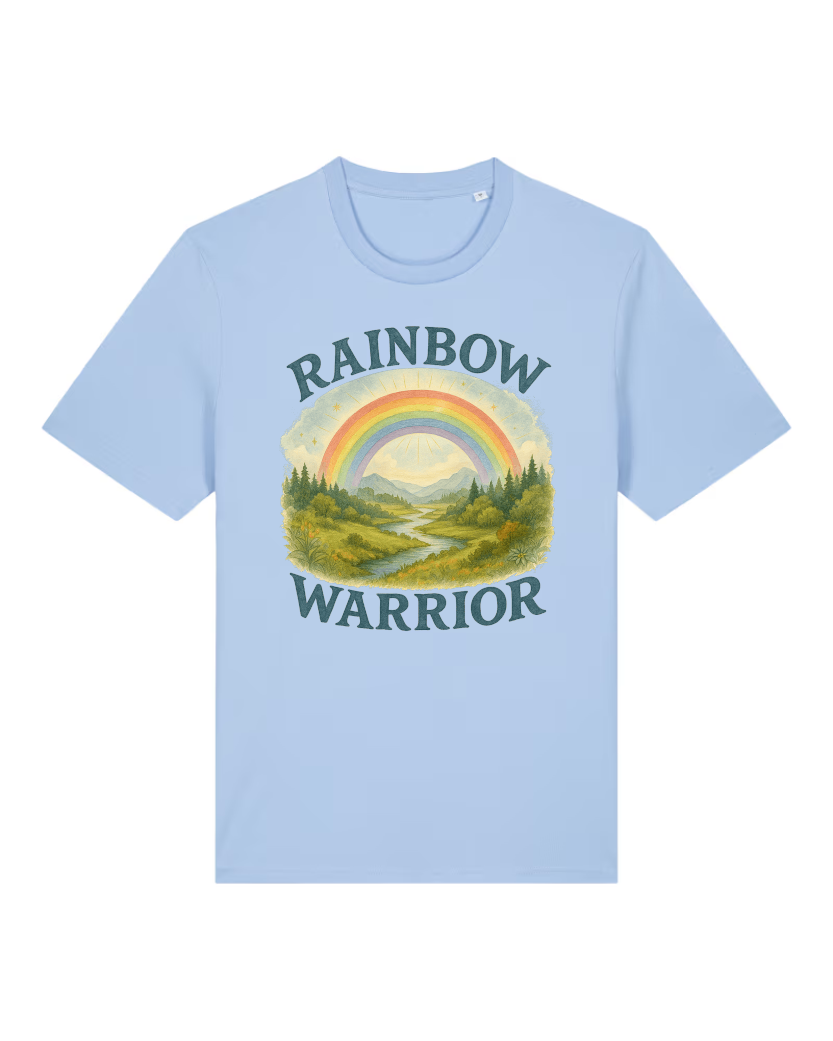 Rainbow Warrior Premium Bio T-Shirt 100 % Bio-Baumwolle Unisex