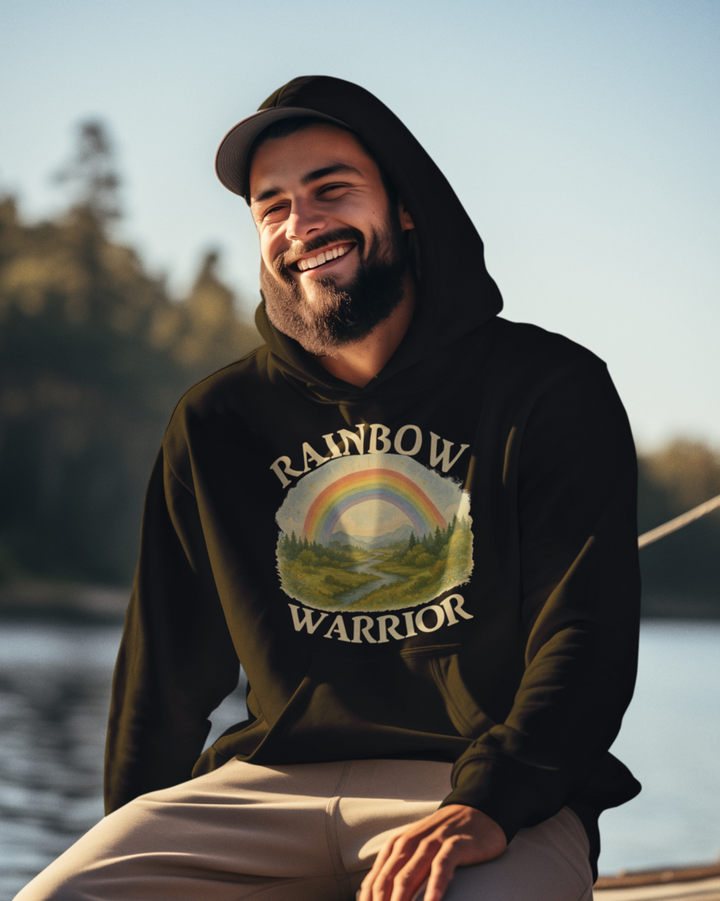 Rainbow Warrior Premium Bio Hoodie 100 % Bio-Baumwolle Unisex