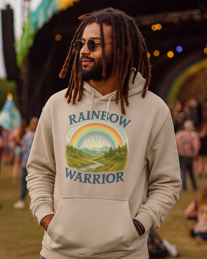 Rainbow Warrior Premium Bio Hoodie 100 % Bio-Baumwolle Unisex