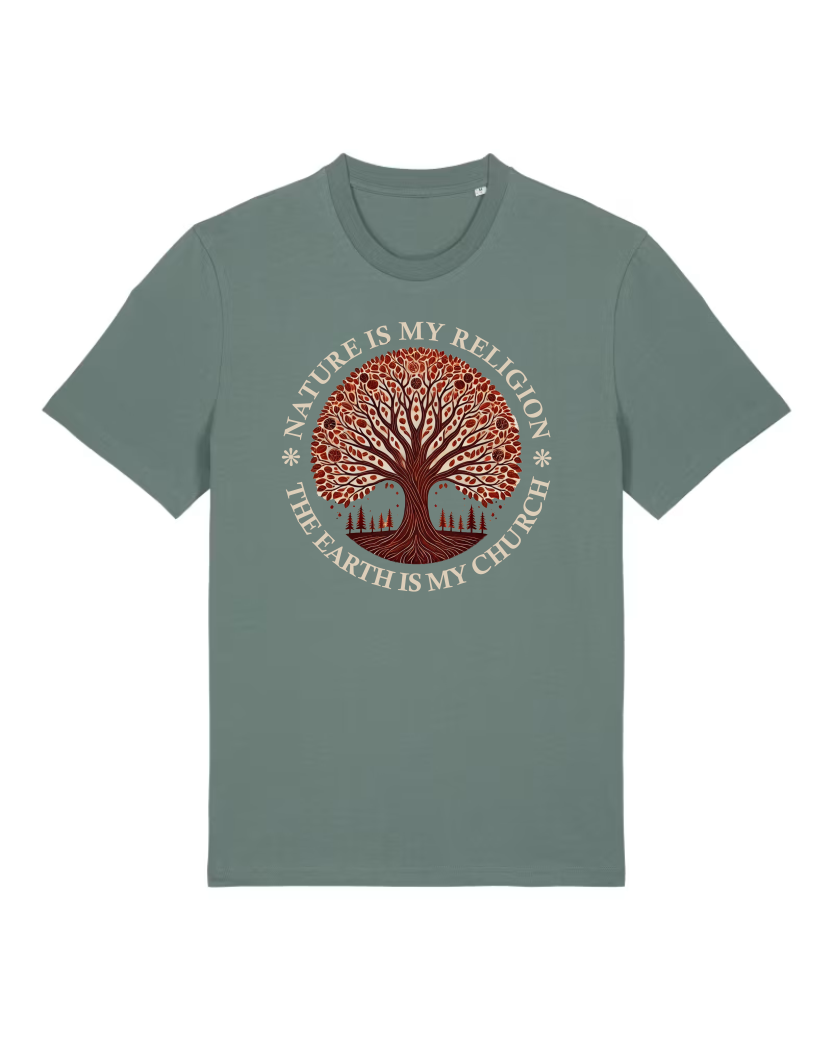 The Earth is my Church Premium Bio T-Shirt 100 % Bio-Baumwolle Unisex