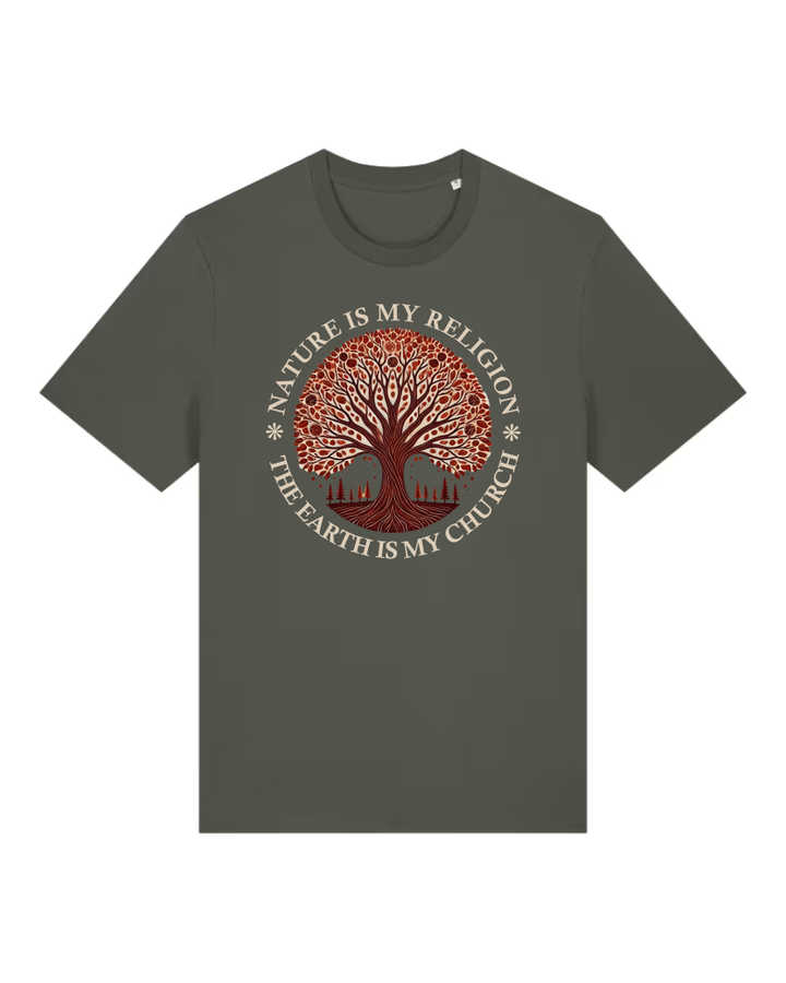 The Earth is my Church Premium Bio T-Shirt 100 % Bio-Baumwolle Unisex