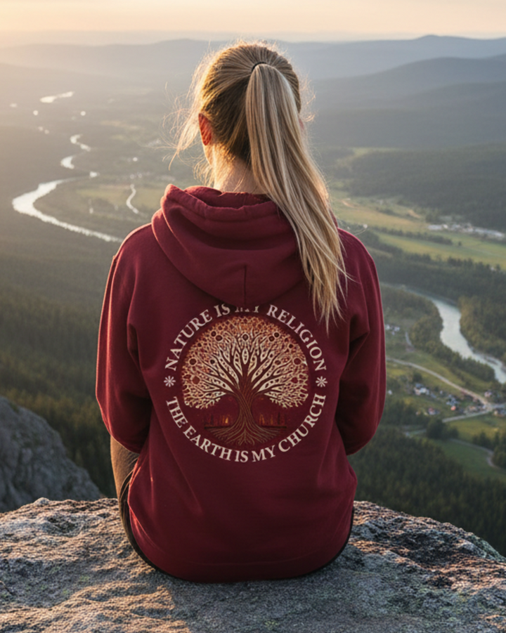 The Earth is my Church Kapuzenjacke Organic Zipper