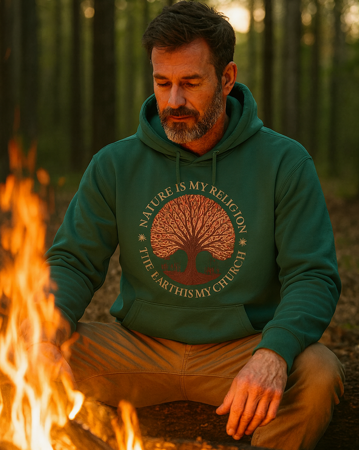 The Earth is my Church Premium Bio Hoodie 100 % Bio-Baumwolle Unisex