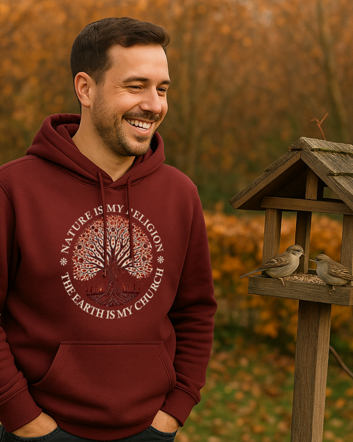 The Earth is my Church Premium Bio Hoodie 100 % Bio-Baumwolle Unisex