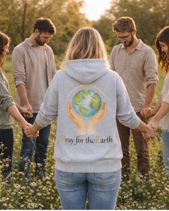 Pray for the Earth Kapuzenjacke Organic Zipper