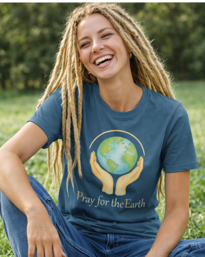 Pray for the Earth Premium Bio T-Shirt 100 % Bio-Baumwolle Unisex