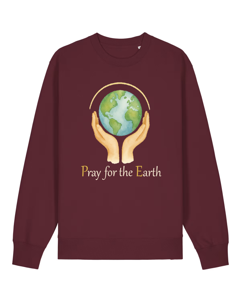 Pray for the Earth Sweatshirt 100 % Bio-Baumwolle Unisex