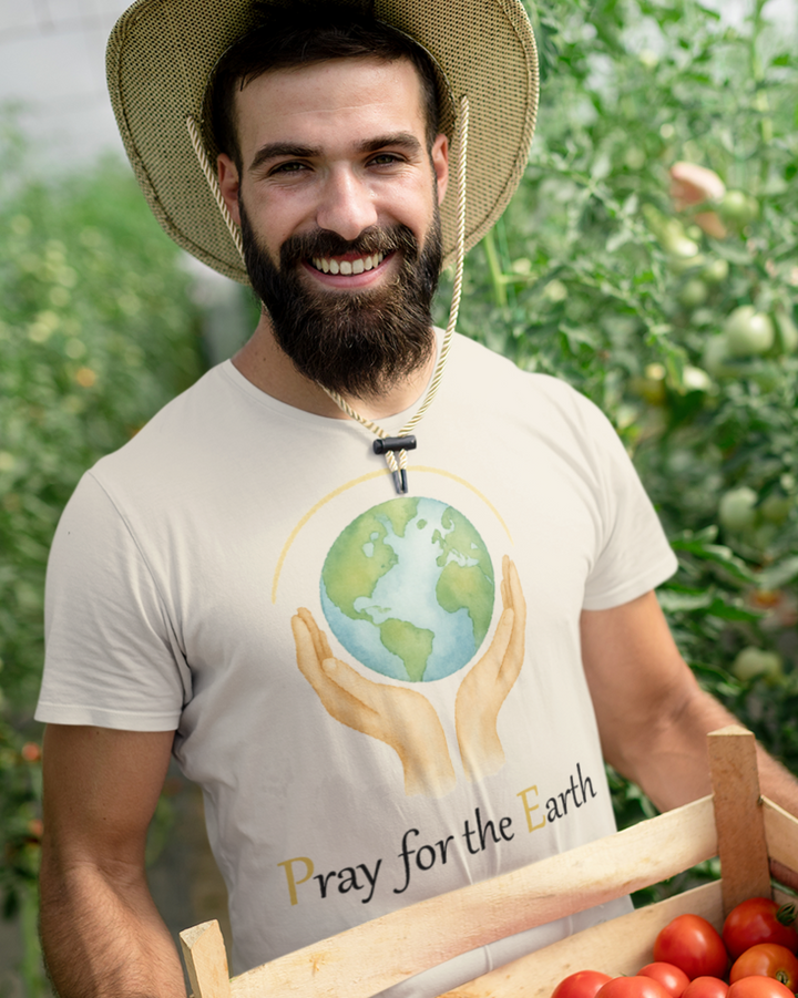 Pray for the Earth Premium Bio T-Shirt 100 % Bio-Baumwolle Unisex