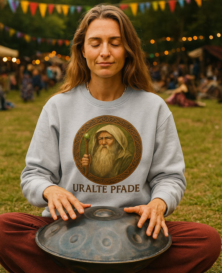 Uralte Pfade Premium Sweatshirt 100 % Bio-Baumwolle Unisex