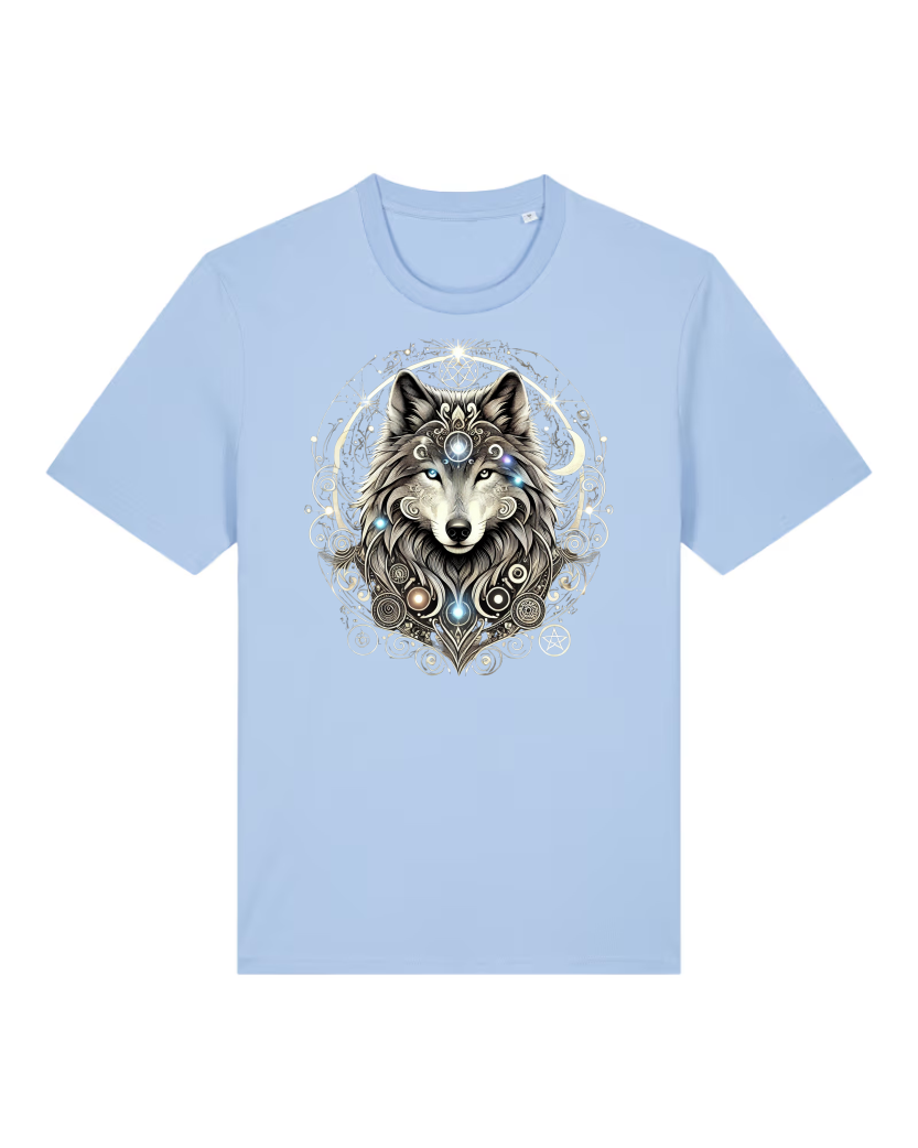 Mystik Wolf Premium Bio T-Shirt 100 % Bio-Baumwolle Unisex