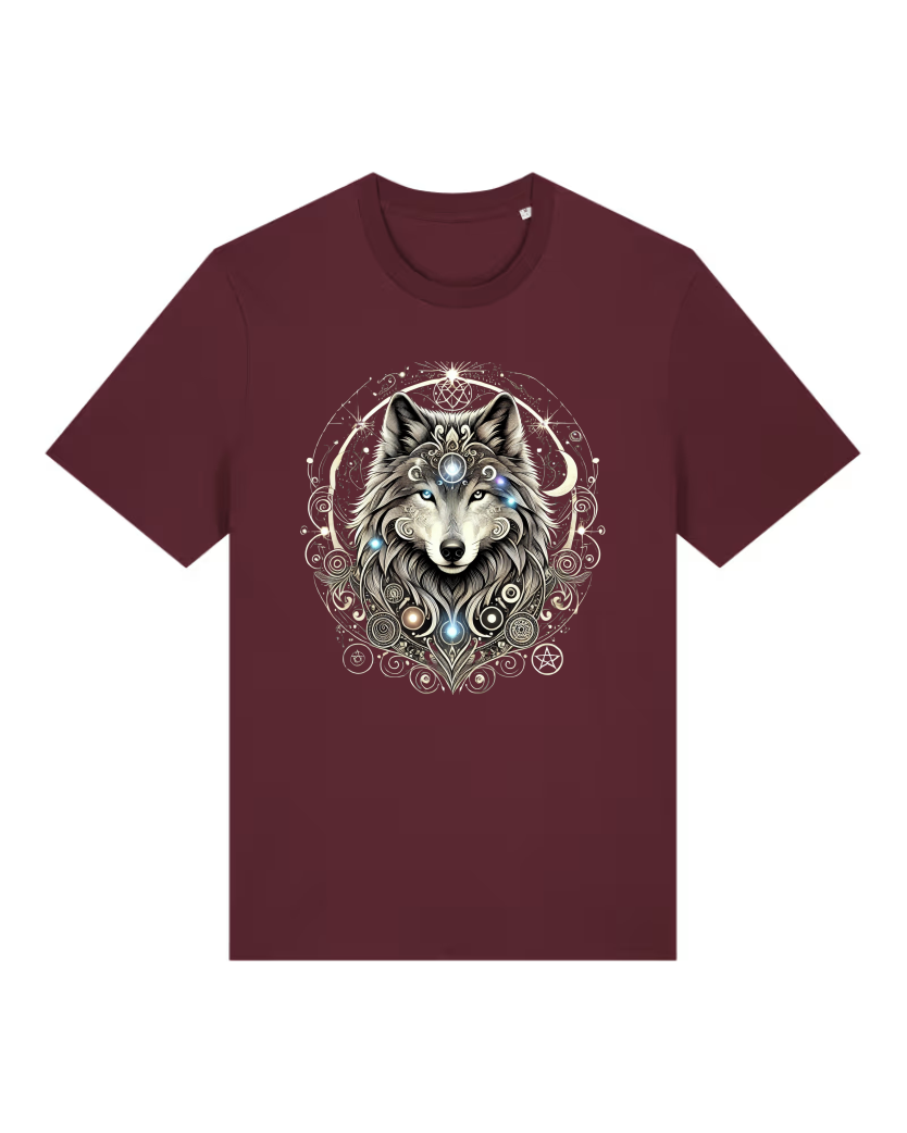 Mystik Wolf Premium Bio T-Shirt 100 % Bio-Baumwolle Unisex