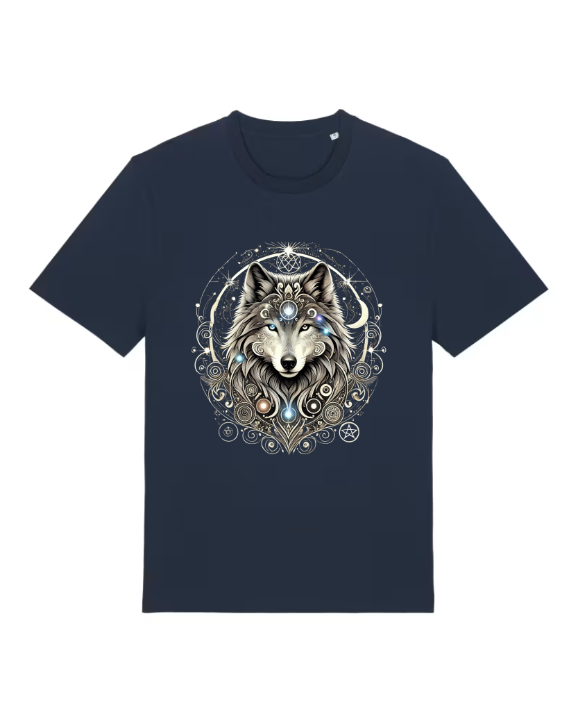 Mystik Wolf Premium Bio T-Shirt 100 % Bio-Baumwolle Unisex