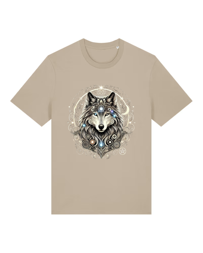 Mystik Wolf Premium Bio T-Shirt 100 % Bio-Baumwolle Unisex