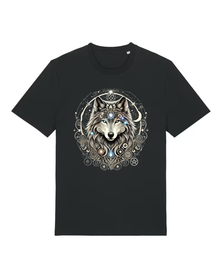 Mystik Wolf Premium Bio T-Shirt 100 % Bio-Baumwolle Unisex