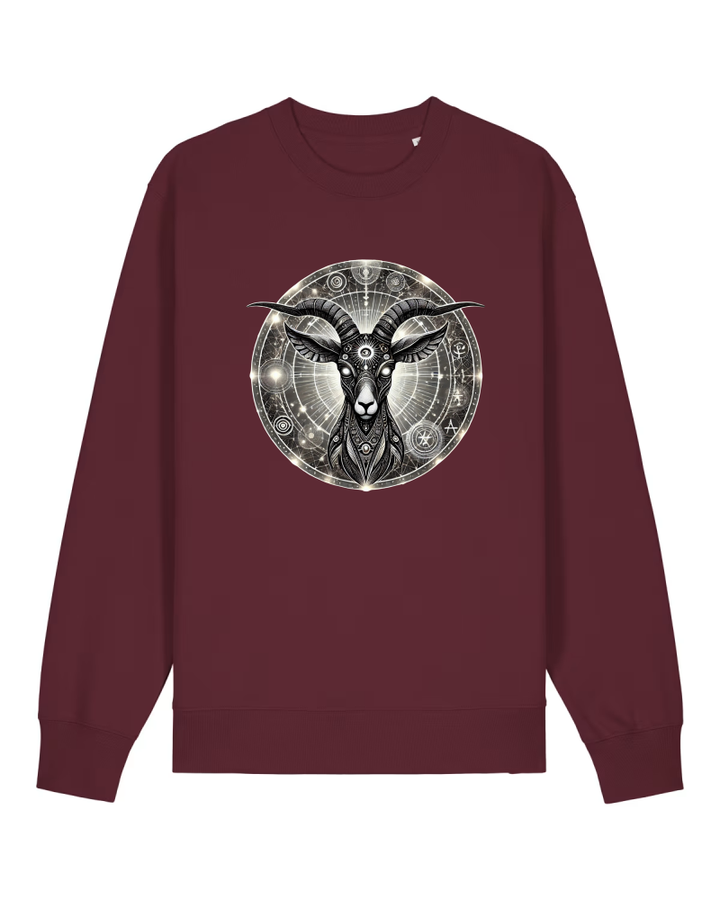 Mystik Ziege Premium Sweatshirt 100 % Bio-Baumwolle Unisex