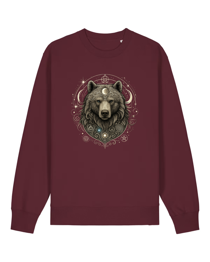 Mystik Bär Premium Sweatshirt 100 % Bio-Baumwolle Unisex