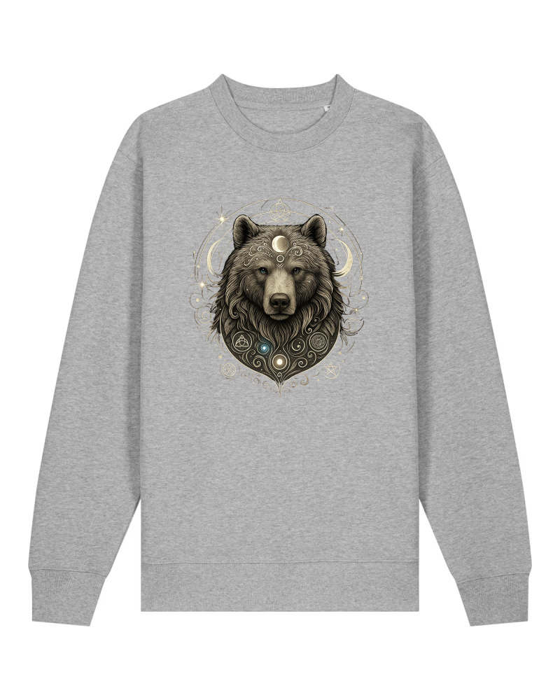 Mystik Bär Premium Sweatshirt 100 % Bio-Baumwolle Unisex