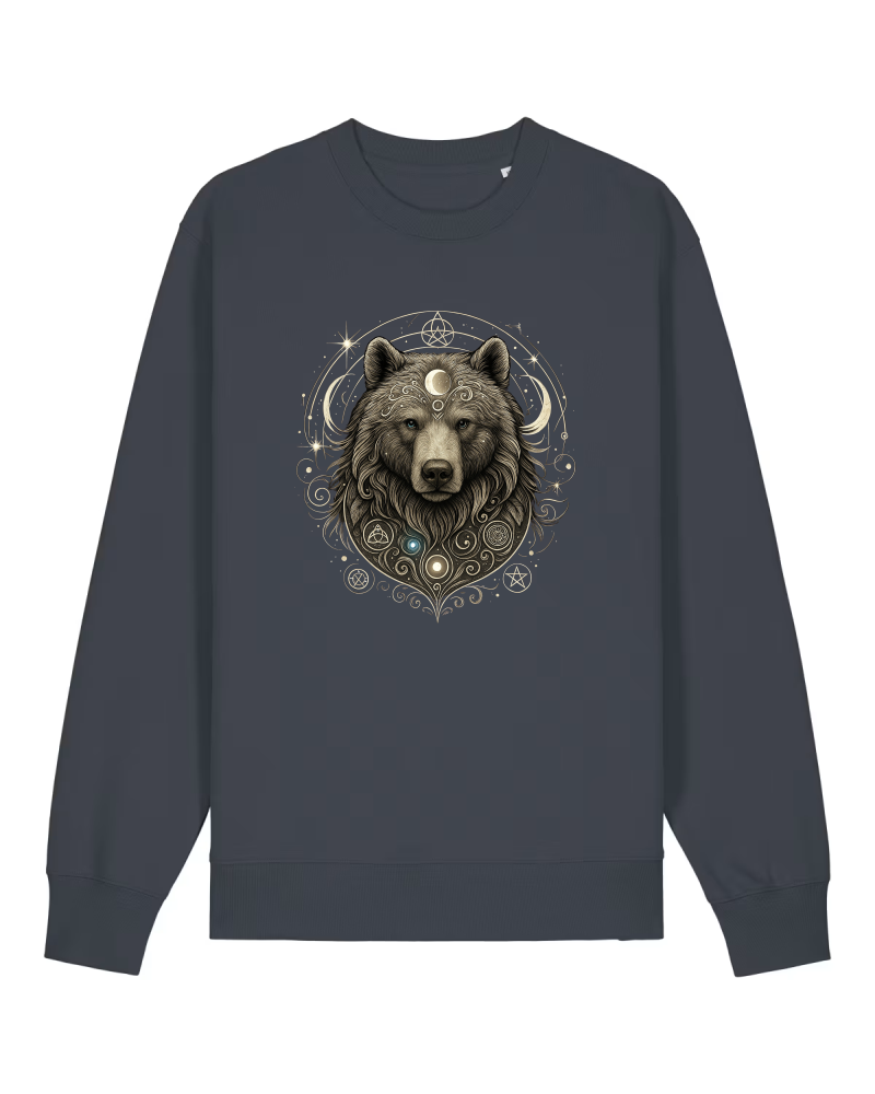 Mystik Bär Premium Sweatshirt 100 % Bio-Baumwolle Unisex