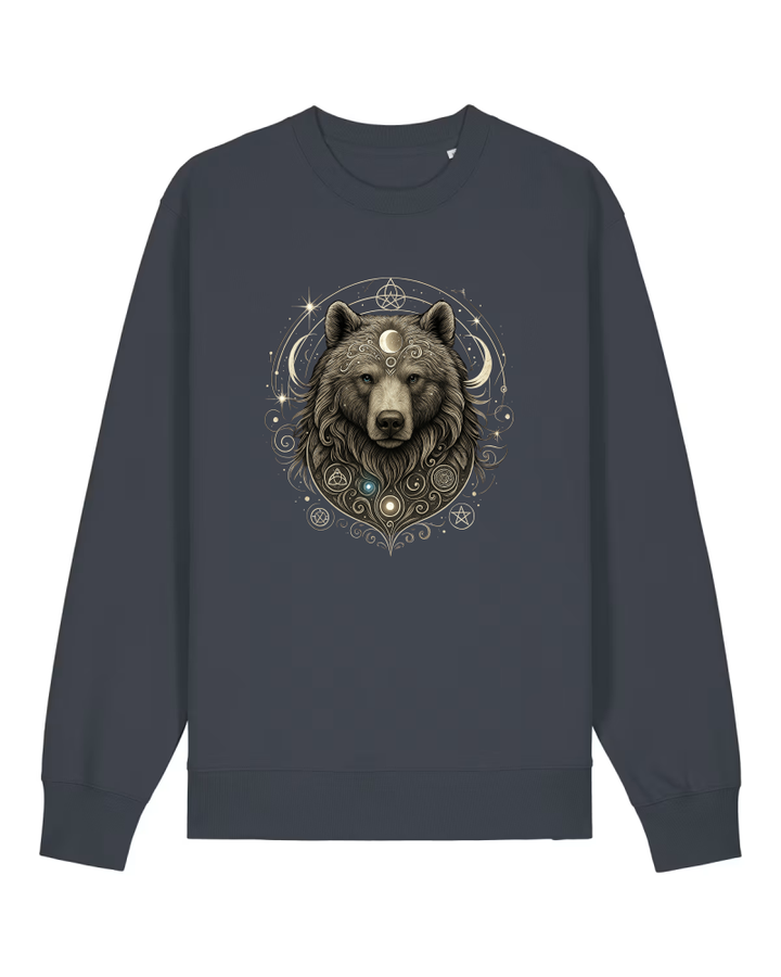 Mystik Bär Premium Sweatshirt 100 % Bio-Baumwolle Unisex