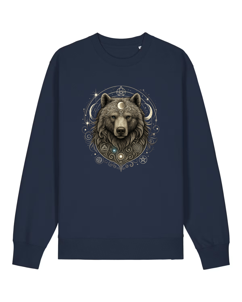 Mystik Bär Premium Sweatshirt 100 % Bio-Baumwolle Unisex