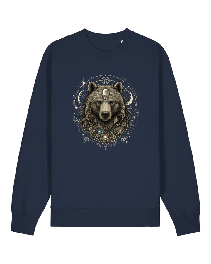 Mystik Bär Premium Sweatshirt 100 % Bio-Baumwolle Unisex