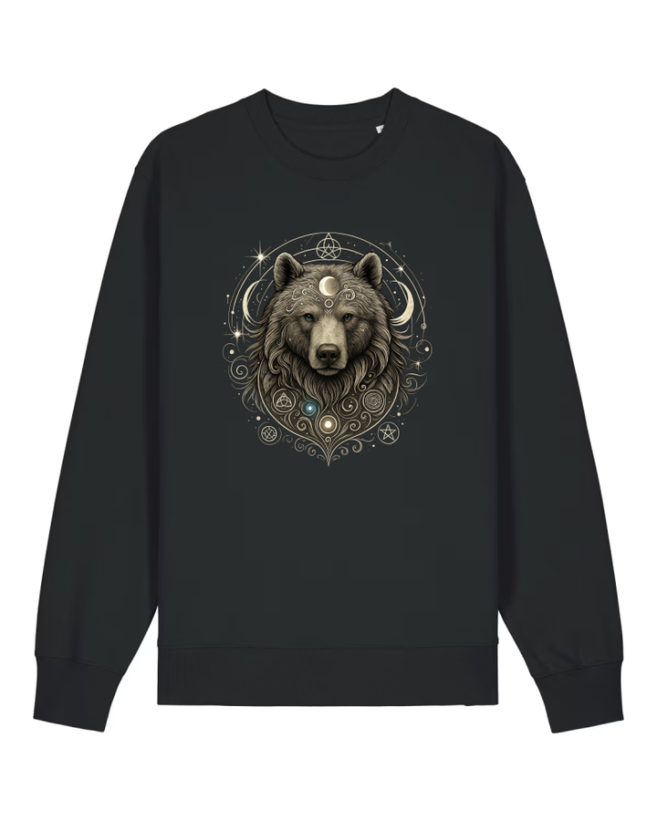 Mystik Bär Premium Sweatshirt 100 % Bio-Baumwolle Unisex