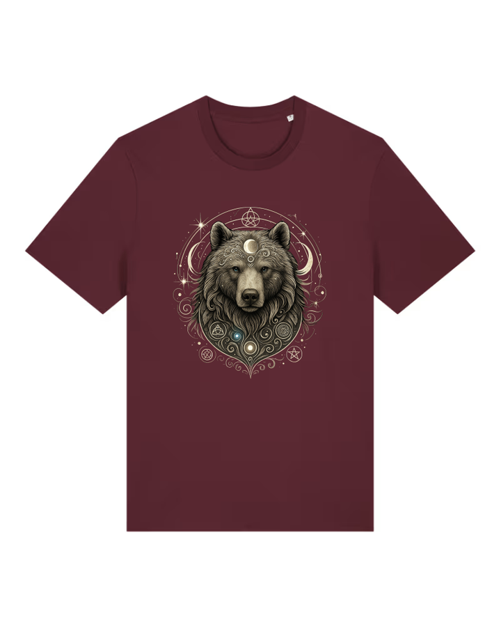 Mystik Bär Premium Bio T-Shirt 100 % Bio-Baumwolle Unisex