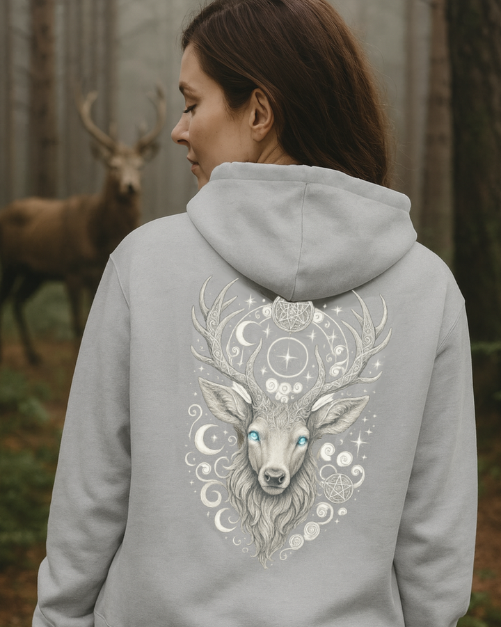 Mystik Hirsch Kapuzenjacke Organic Zipper