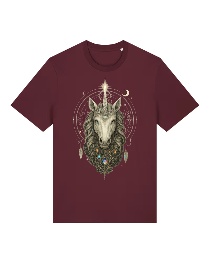 Mystik Einhorn Premium Bio T-Shirt 100 % Bio-Baumwolle Unisex
