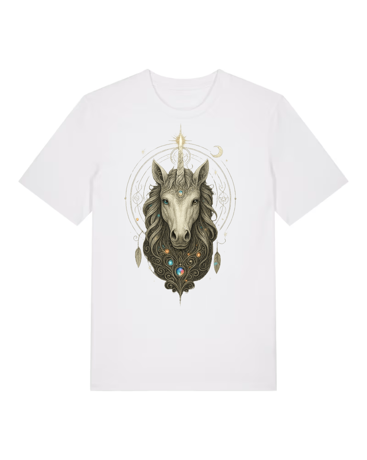Mystik Einhorn Premium Bio T-Shirt 100 % Bio-Baumwolle Unisex