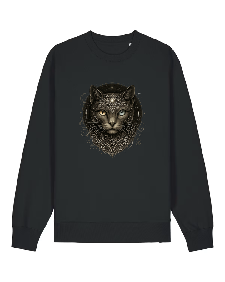 Mystik Katze Premium Sweatshirt 100 % Bio-Baumwolle Unisex