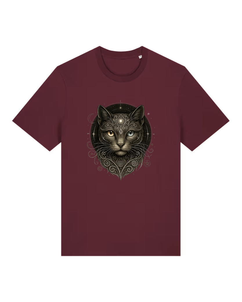 Mystik Katze Premium Bio T-Shirt 100 % Bio-Baumwolle Unisex