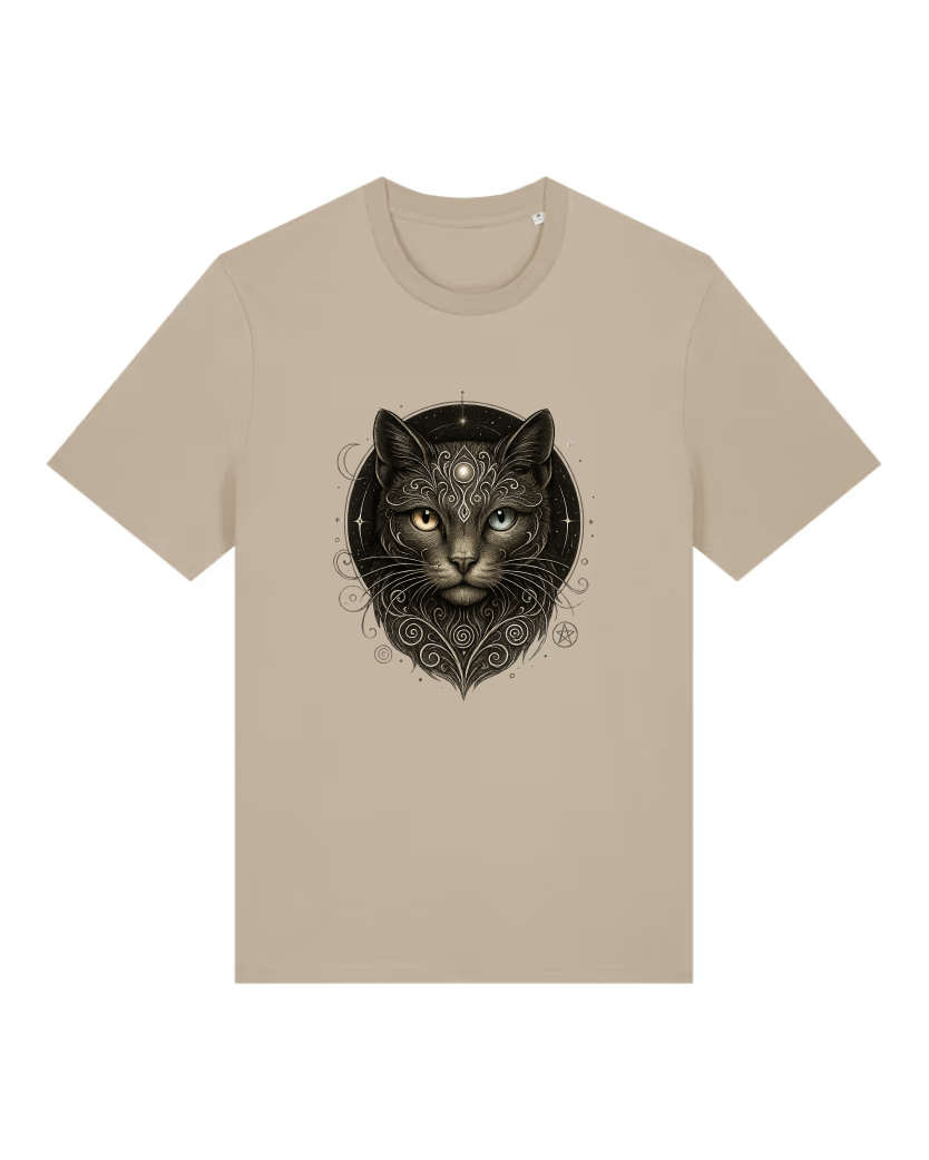 Mystik Katze Premium Bio T-Shirt 100 % Bio-Baumwolle Unisex