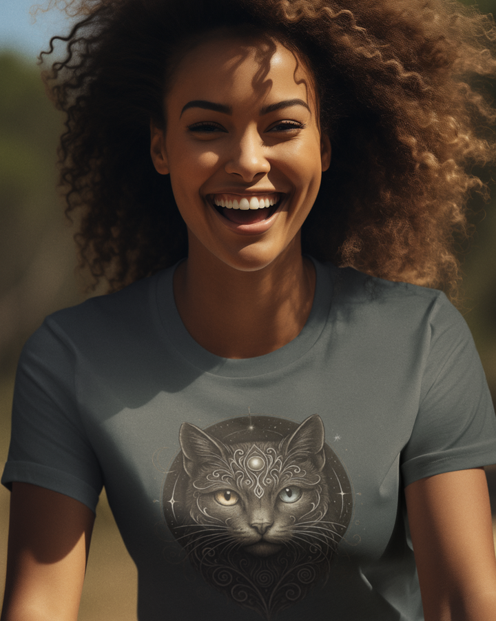 Mystik Katze Premium Bio T-Shirt 100 % Bio-Baumwolle Unisex