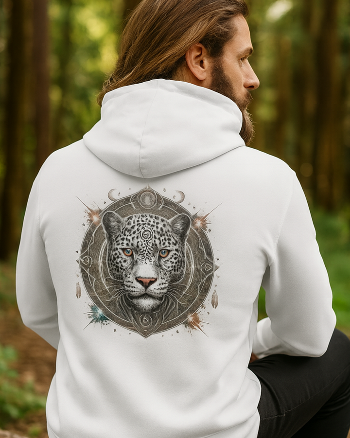 Mystik Jaguar Premium Bio Hoodie 100 % Bio-Baumwolle Rückendruck