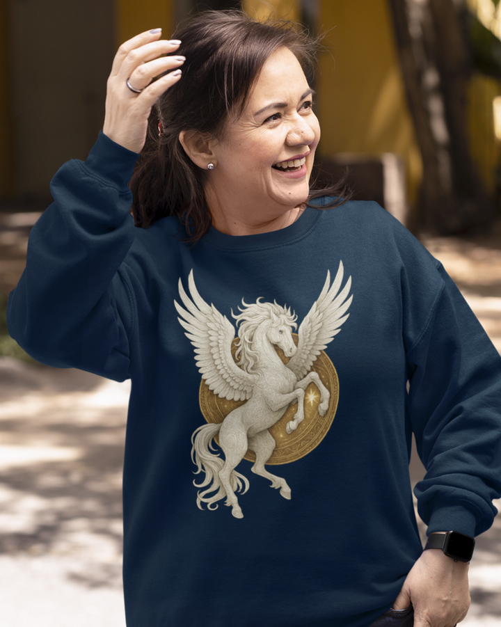 Mystik Pegasus Sweatshirt 100 % Bio-Baumwolle Unisex