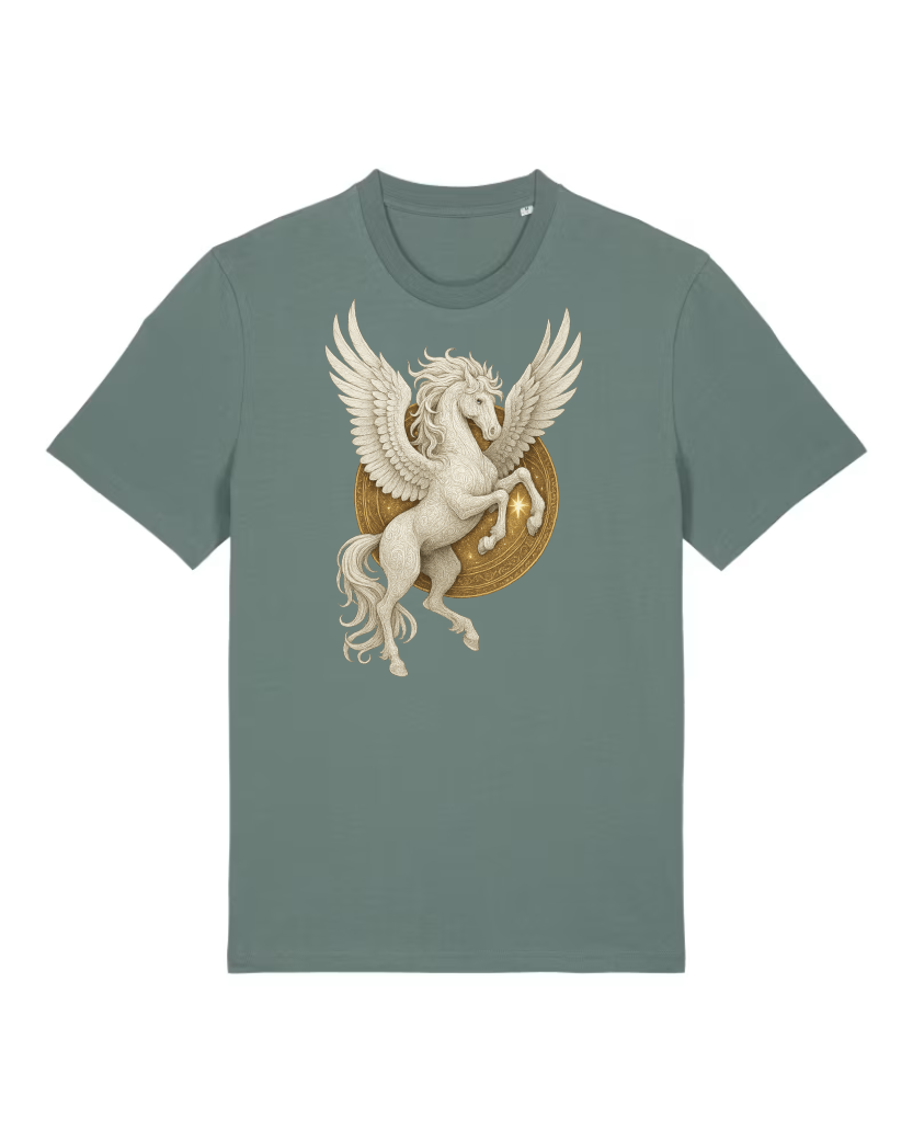 Mystik Pegasus Premium Bio T-Shirt 100 % Bio-Baumwolle Unisex