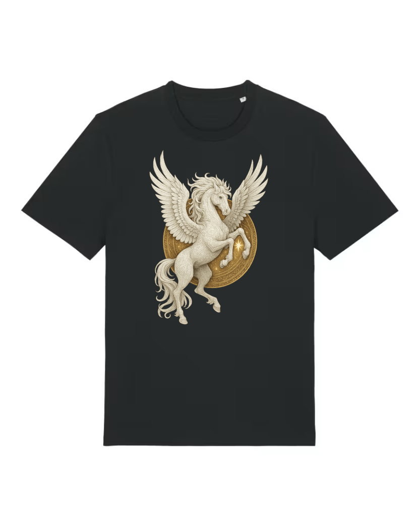 Mystik Pegasus Premium Bio T-Shirt 100 % Bio-Baumwolle Unisex
