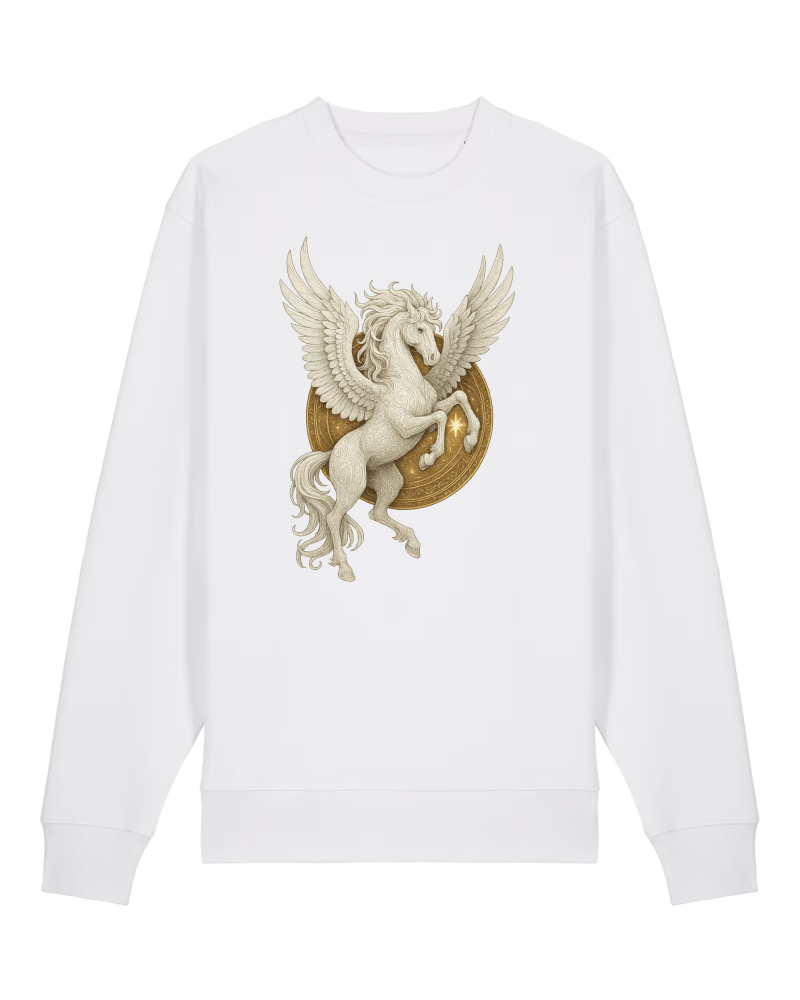 Mystik Pegasus Sweatshirt 100 % Bio-Baumwolle Unisex