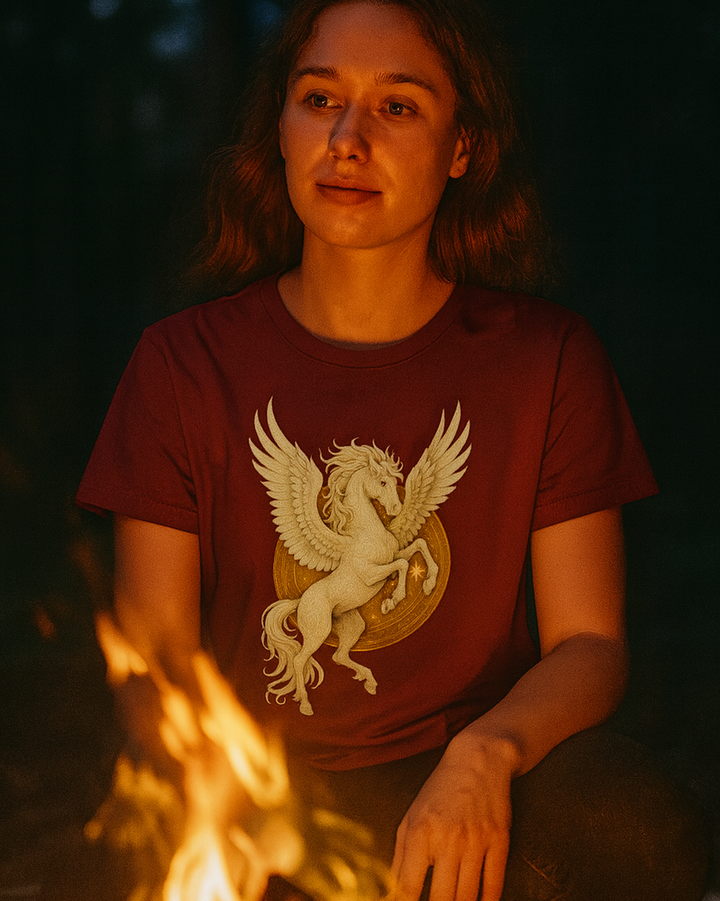 Mystik Pegasus Premium Bio T-Shirt 100 % Bio-Baumwolle Unisex