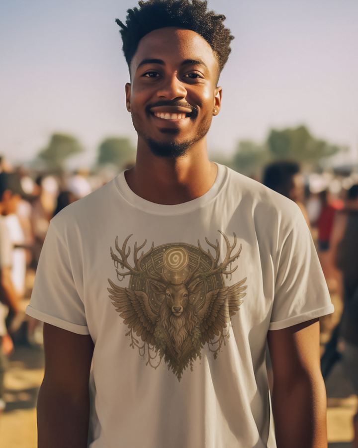 Mystik Cernunnos Premium Bio T-Shirt 100 % Bio-Baumwolle Unisex