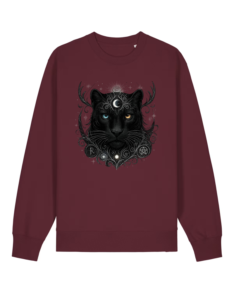 Mystik Panther Premium Sweatshirt 100 % Bio-Baumwolle Unisex