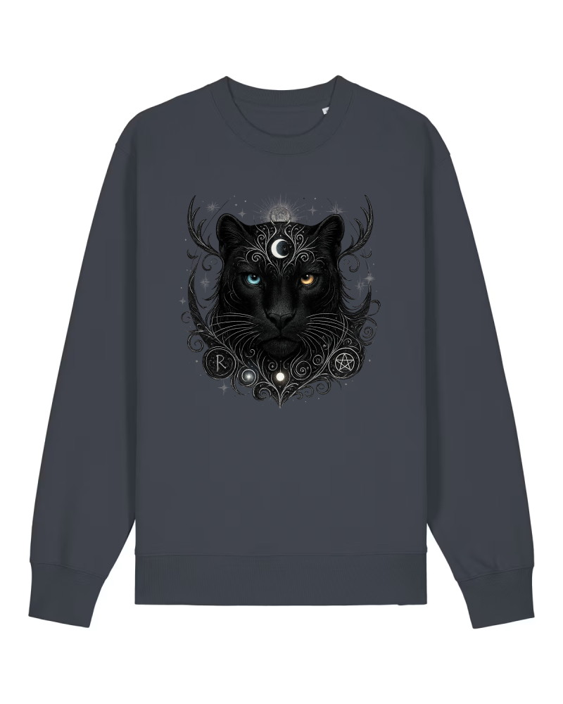 Mystik Panther Premium Sweatshirt 100 % Bio-Baumwolle Unisex
