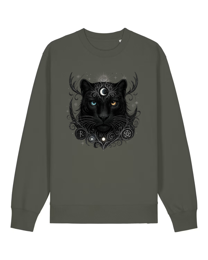 Mystik Panther Premium Sweatshirt 100 % Bio-Baumwolle Unisex